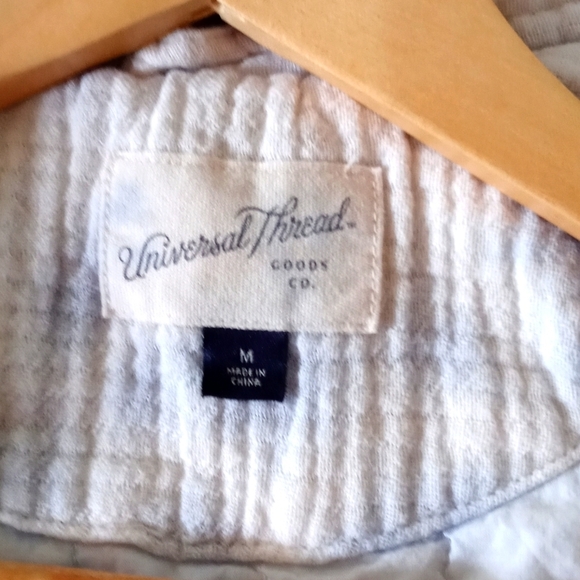 🍂 Universal Thread Cloud Bomber Jacket Light Blue & White Tie Dye  Size M - Picture 7 of 15